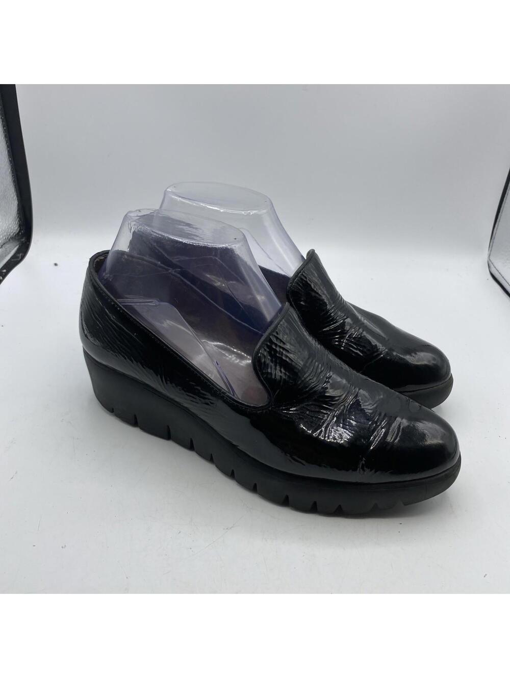 Wonders Fly 3306 Rubber Wedge Womens  Shoes - Brown Leather, Size 37